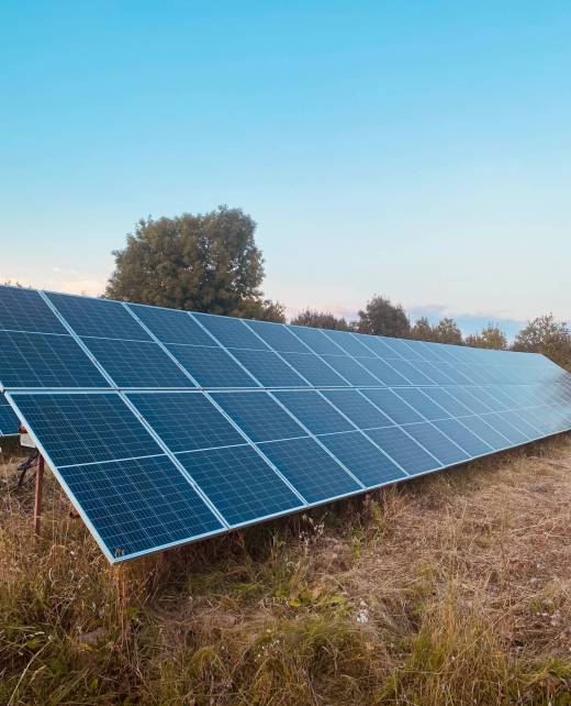 Outdoor solar set up for hotels